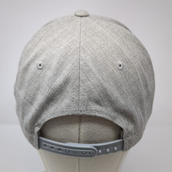 Sport-Tek Snapback Hat Solid Gray One Size Embroidered Logo Adjustable - Picture 6 of 9